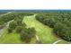 Aerial view of golf course community with lush green fairways and mature trees at 3427 Colonel Vanderhorst Cir, Mount Pleasant, SC 29466