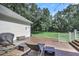 Deck with lounge chairs, a grill, and a view of the backyard at 3427 Colonel Vanderhorst Cir, Mount Pleasant, SC 29466