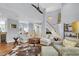 Bright living area with hardwood floors, a fireplace, and comfortable seating at 3427 Colonel Vanderhorst Cir, Mount Pleasant, SC 29466