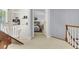 Upstairs bedroom with views of another bedroom and built in shelving at 3427 Colonel Vanderhorst Cir, Mount Pleasant, SC 29466
