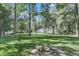 Large backyard with lush green grass and mature trees at 3427 Colonel Vanderhorst Cir, Mount Pleasant, SC 29466