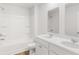 Clean bathroom with double vanity, tub, and shower at 361 Willows Crescent Dr, Moncks Corner, SC 29461