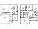 Two-story home floor plan, four bedrooms, two and a half bathrooms, and a two-car garage at 361 Willows Crescent Dr, Moncks Corner, SC 29461