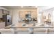 Open kitchen with granite countertops and stainless steel appliances at 353 Willows Crescent Way, Moncks Corner, SC 29461