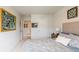 Bedroom with queen-size bed and access to hallway at 353 Willows Crescent Way, Moncks Corner, SC 29461