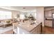 Open kitchen with granite countertops and stainless steel appliances at 353 Willows Crescent Way, Moncks Corner, SC 29461