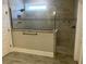 Large walk-in shower with glass enclosure and tile surround at 174 Whaler Ave, Summerville, SC 29486