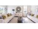 Living room with two sofas and a large window at 162 Carolina Groves Blvd, Moncks Corner, SC 29461