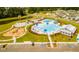 Aerial view of community pool, playground and surrounding homes at 518 Golden Embers Way, Summerville, SC 29486