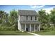 Two-story craftsman style home with front porch at 102 East Morton St, Summerville, SC 29486