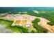 Aerial view of new homes, landscaping, and community amenities at 172 Yarrow Way, Moncks Corner, SC 29461