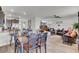Open concept dining area with seating for four and kitchen views at 182 Greenwich Dr, Summerville, SC 29486