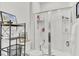 Bathroom with shower stall, toilet, and a shelf for toiletries at 182 Greenwich Dr, Summerville, SC 29486