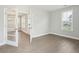 Bright office with hardwood floors, French doors, and window at 112 Archdale St St, Summerville, SC 29486
