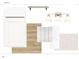 Bathroom with white cabinets, quartz countertops, and square tile flooring at 420 Carolina Cherry Ct # 202, Charleston, SC 29414
