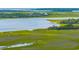 Aerial view of waterfront property with marshes and waterways at 2951 Roseville Rd, Wadmalaw Island, SC 29487