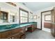 Bathroom with double vanity and green countertop at 200 Old Postern Rd, Summerville, SC 29483