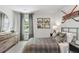 Hockey-themed bedroom with bed, dresser, and window at 177 Carolina Groves Blvd, Moncks Corner, SC 29461