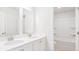 Clean bathroom with double vanity, bathtub, and shower at 281 Blue Haw Dr, Moncks Corner, SC 29461