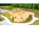 A well-maintained playground with modern equipment, swings, and slides, surrounded by lush landscaping and seating areas at 281 Blue Haw Dr, Moncks Corner, SC 29461