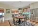 Charming dining area with a wood table and seating for six at 705 S Magnolia St, Summerville, SC 29483
