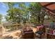 Deck with seating area overlooking tranquil marsh views at 218 E Huron Ave, Folly Beach, SC 29439
