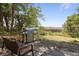 Relaxing patio with grill and seating, overlooking marsh views at 218 E Huron Ave, Folly Beach, SC 29439