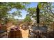 Deck features a table and chairs with scenic marsh views at 218 E Huron Ave, Folly Beach, SC 29439