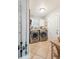 Laundry room with front load washer and dryer and built in storage at 933 Mccants Dr, Mount Pleasant, SC 29464