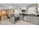 Modern kitchen with stainless steel appliances and an island at 1510 Jahnz Ave, Summerville, SC 29485