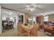 Open concept dining room showcasing a light-toned table and views into adjacent living and kitchen areas at 1510 Jahnz Ave, Summerville, SC 29485