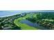 Aerial view of golf course community near the water at 2473 High Hammock Rd, Seabrook Island, SC 29455