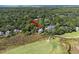 Aerial view of home, highlighting its location near golf course at 2473 High Hammock Rd, Seabrook Island, SC 29455