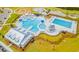 Aerial view of the community pool and surrounding amenities at 756 Long Bluff Rd, Summerville, SC 29486