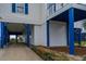 Beach house with covered parking and a blue support beams at 144 Palmetto Blvd, Edisto Island, SC 29438