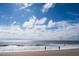Sandy beach with ocean waves and blue sky at 144 Palmetto Blvd, Edisto Island, SC 29438