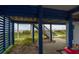 Ground level access to beach with outdoor shower area at 144 Palmetto Blvd, Edisto Island, SC 29438