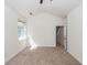 Main bedroom with vaulted ceiling and access to bathroom at 1151 Saint Pauls Parrish Ln, Johns Island, SC 29455