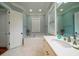 Bathroom featuring a soaking tub and a separate shower at 3002 Palmetto Blvd # 6, Edisto Beach, SC 29438