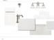 Bathroom design with white cabinets, quartz countertops, and nickel fixtures at 420 Carolina Cherry Ct # 102, Charleston, SC 29414