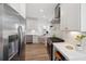 Modern kitchen with stainless steel appliances and white cabinetry at 420 Carolina Cherry Ct # 102, Charleston, SC 29414