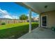 Covered patio with backyard view at 513 Abigail St, Moncks Corner, SC 29461