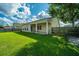 Backyard with covered patio and shed at 513 Abigail St, Moncks Corner, SC 29461