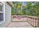 Deck with scenic view of backyard and trees at 410 Four Holes Road, Dorchester, SC 29437