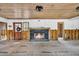 Large living room with fireplace, under renovation at 410 Four Holes Road, Dorchester, SC 29437