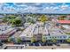 Aerial view of the neighborhood showing nearby businesses and cityscape at 487 King St # 202 Penthouse, Charleston, SC 29403