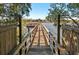 Wooden community dock extending over calm waters at 5559 Colonial Chatsworth Cir, North Charleston, SC 29418