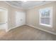 Well-lit bedroom with neutral carpet, double doors to closet at 3699 Shutesbury St, Mount Pleasant, SC 29466