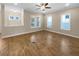 Spacious living room with hardwood floors and ceiling fan at 3699 Shutesbury St, Mount Pleasant, SC 29466