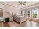 Main bedroom with water views and hardwood floors at 586 Eastern Isle Ave, Summerville, SC 29486